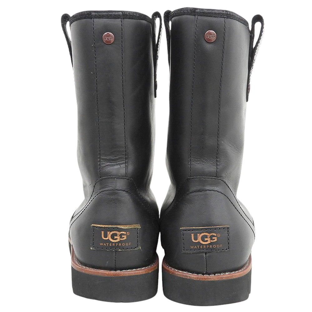 UGG アグ STONEMAN ボアブーツ シューズ メンズ ブラック 27.0cm シューズ