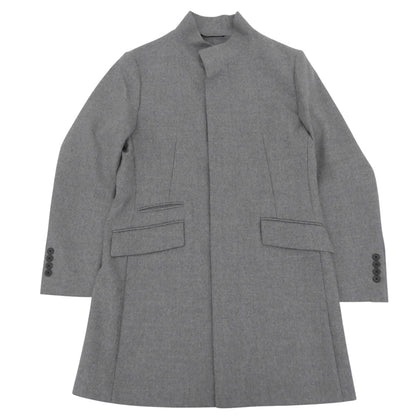 EPOCA UOMO エポカウォモ 美品 ウール スタンドカラー コート メンズ グレー 44 M1C41 コート