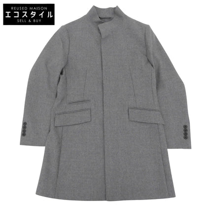 EPOCA UOMO エポカウォモ 美品 ウール スタンドカラー コート メンズ グレー 44 M1C41 コート