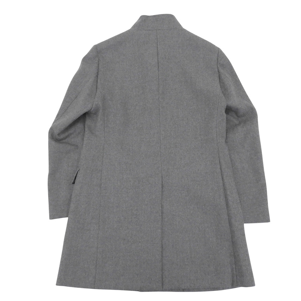 EPOCA UOMO エポカウォモ 美品 ウール スタンドカラー コート メンズ グレー 44 M1C41 コート