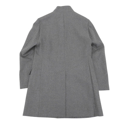 EPOCA UOMO エポカウォモ 美品 ウール スタンドカラー コート メンズ グレー 44 M1C41 コート