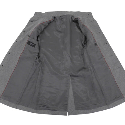 EPOCA UOMO エポカウォモ 美品 ウール スタンドカラー コート メンズ グレー 44 M1C41 コート
