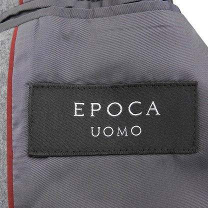 EPOCA UOMO エポカウォモ 美品 ウール スタンドカラー コート メンズ グレー 44 M1C41 コート