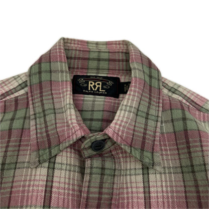 RRL ダブルアールエル グリーン×ピンク 782889980001 チェック BUTTE WEST SPORT シャツ トップス