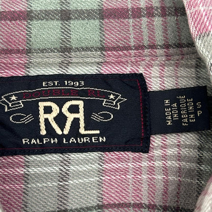 RRL ダブルアールエル グリーン×ピンク 782889980001 チェック BUTTE WEST SPORT シャツ トップス