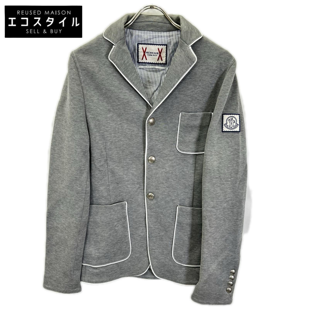 MONCLER モンクレール ガムブルー 15年 グレー GIACCA テーラードジャケット ジャケット