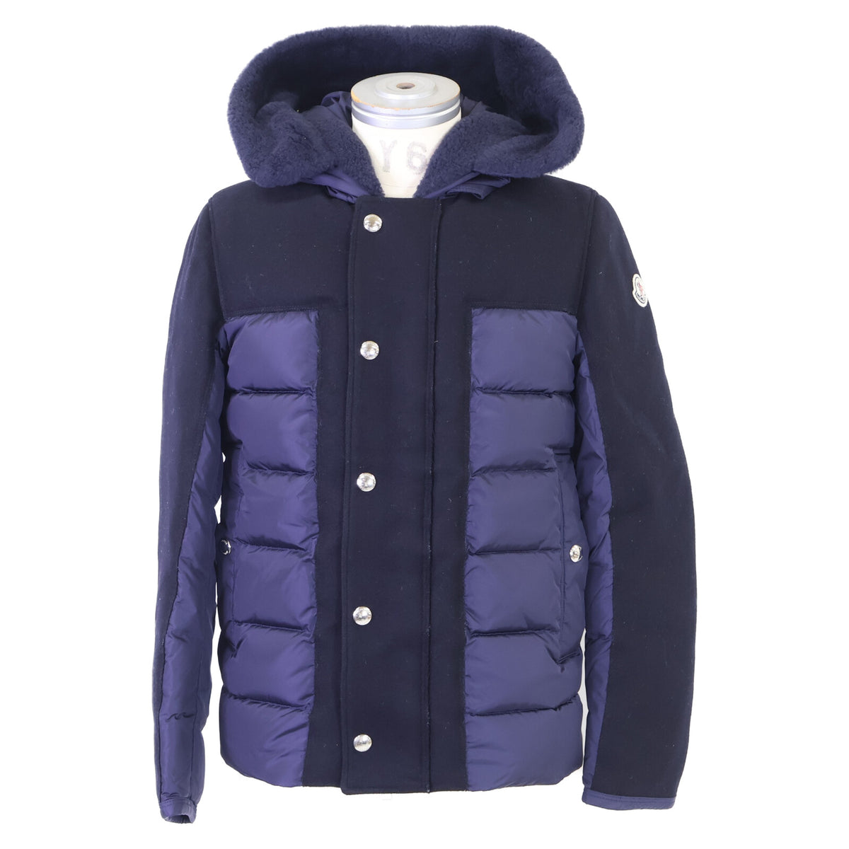 MONCLER モンクレール 【美品】LOUBET ウール/ナイロン切替 フーディダウンジャケット ジャケット