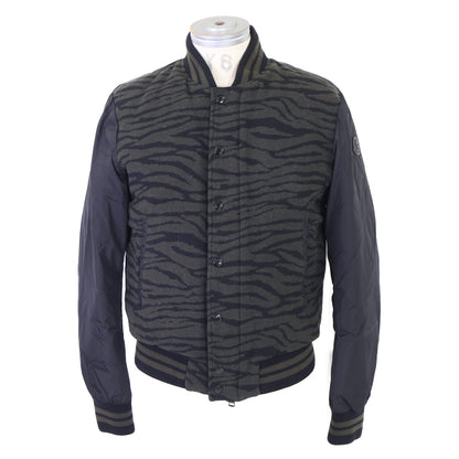MONCLER モンクレール 【美品】CUIVRE ゼブラ柄 ウール/ナイロン 切替 ダウンブルゾン ジャケット