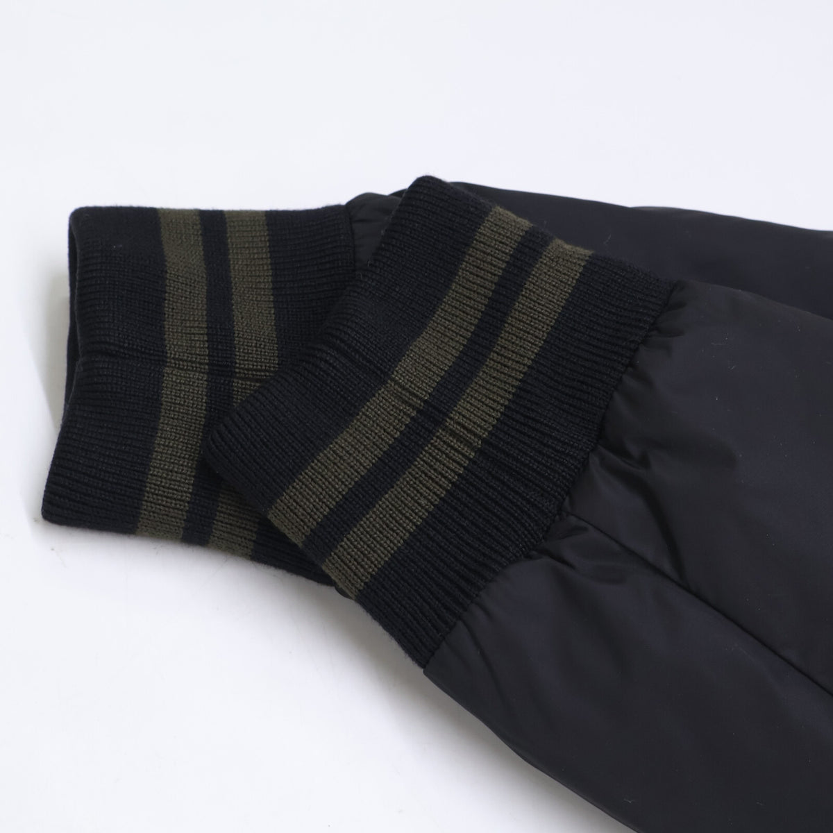 MONCLER モンクレール 【美品】CUIVRE ゼブラ柄 ウール/ナイロン 切替 ダウンブルゾン ジャケット