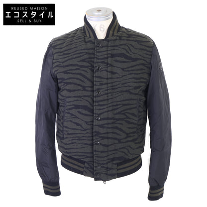 MONCLER モンクレール 【美品】CUIVRE ゼブラ柄 ウール/ナイロン 切替 ダウンブルゾン ジャケット