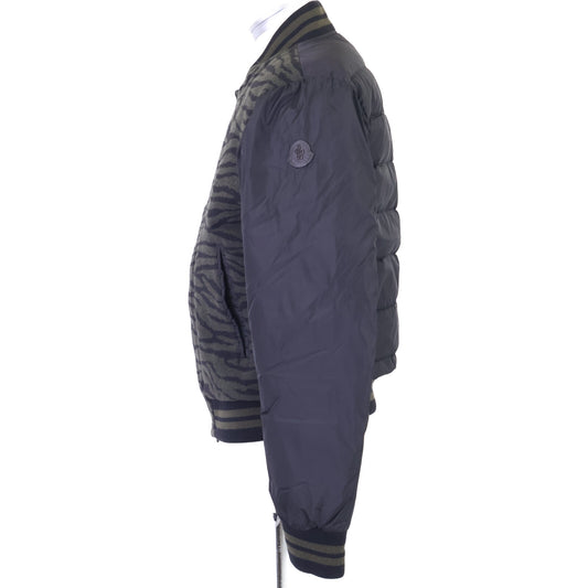 MONCLER モンクレール 【美品】CUIVRE ゼブラ柄 ウール/ナイロン 切替 ダウンブルゾン ジャケット