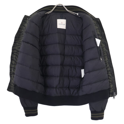 MONCLER モンクレール 【美品】CUIVRE ゼブラ柄 ウール/ナイロン 切替 ダウンブルゾン ジャケット