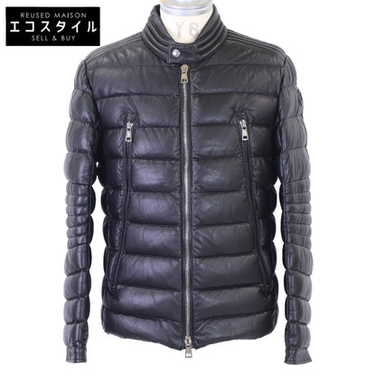 MONCLER モンクレール 【美品】AMIOT オールレザー ライダース ダウンジャケット ジャケット