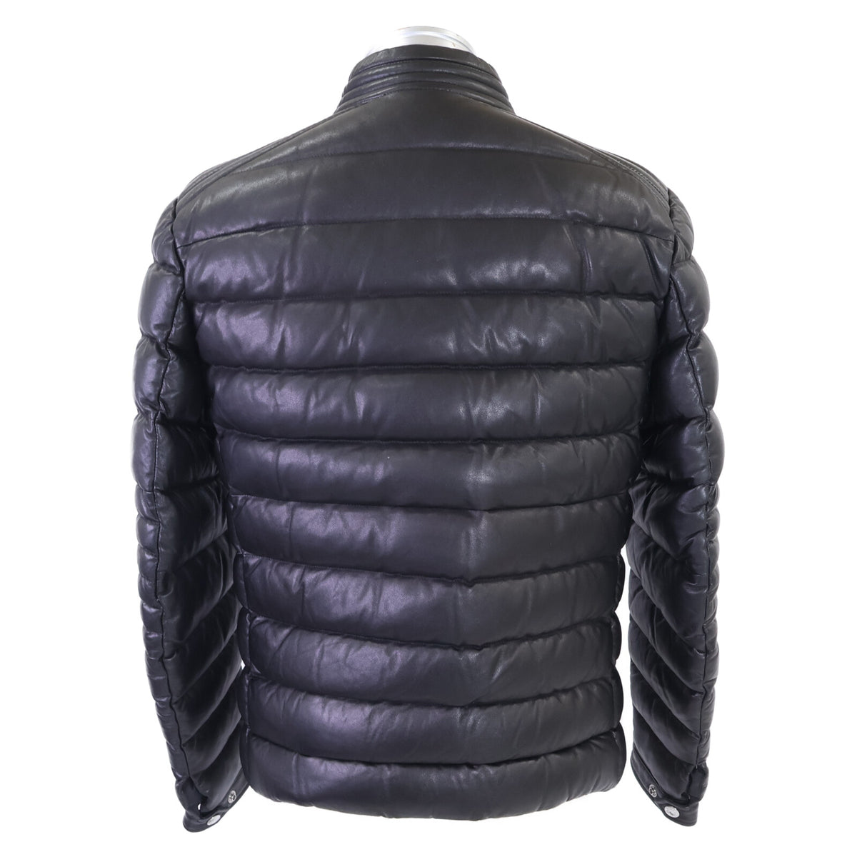 MONCLER モンクレール 【美品】AMIOT オールレザー ライダース ダウンジャケット ジャケット