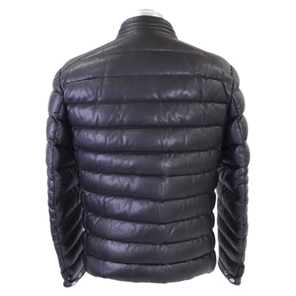MONCLER モンクレール 【美品】AMIOT オールレザー ライダース ダウンジャケット ジャケット