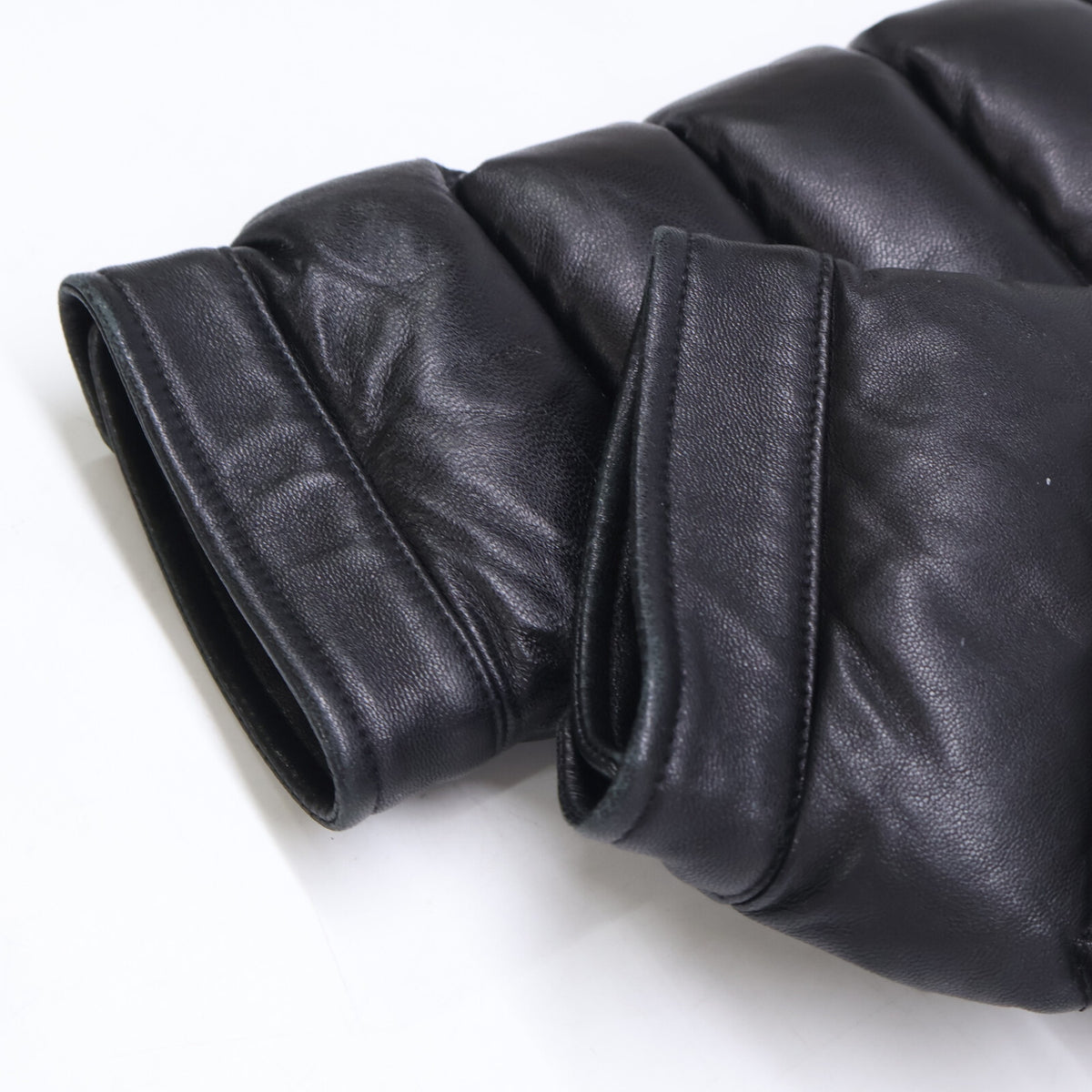 MONCLER モンクレール 【美品】AMIOT オールレザー ライダース ダウンジャケット ジャケット