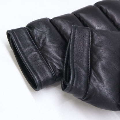 MONCLER モンクレール 【美品】AMIOT オールレザー ライダース ダウンジャケット ジャケット