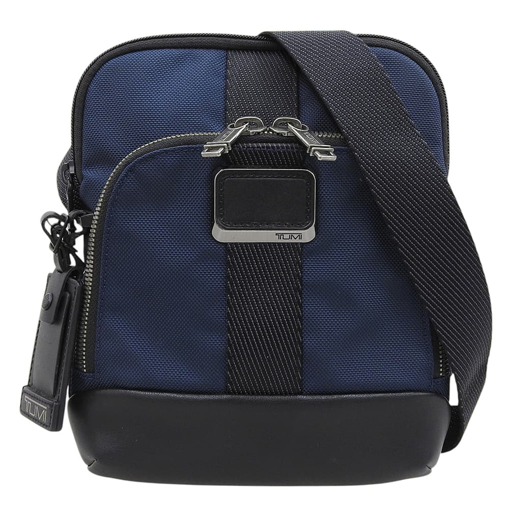 TUMI トゥミ 美品 ALPHA BRAVO バークスデール クロスボディバッグ ナイロン ショルダーバッグ メンズ ネイビー 232309NVY ショルダーバッグ