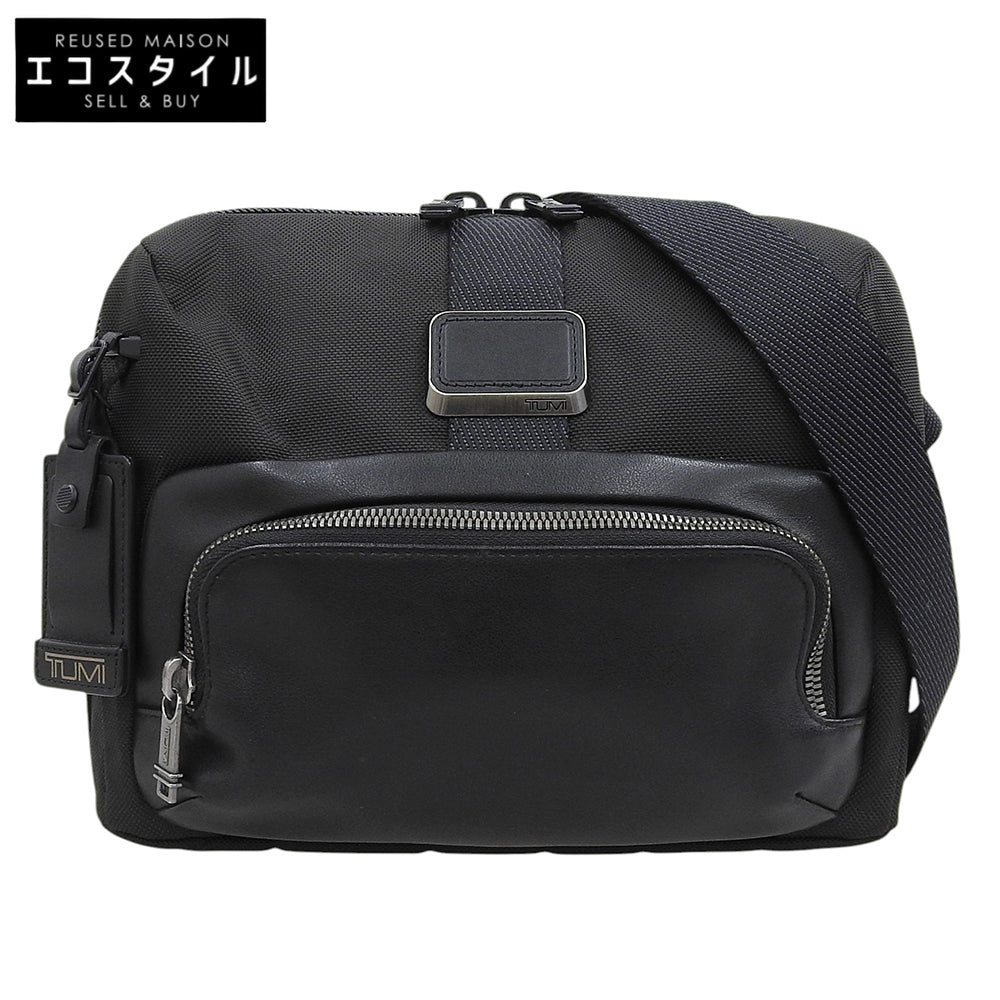 TUMI トゥミ ALPHA BRAVO Lewis Crossbody ナイロン レザー バッグ ショルダーバッグ メンズ 黒 ブラック 232305D ショルダーバッグ
