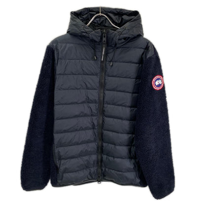 CANADA GOOSE カナダグース ネイビー 7015M HYBRIDGE FLEECE HOODY/ハイブリッジフリースフーディー 切替ダウンジャケット ジャケット