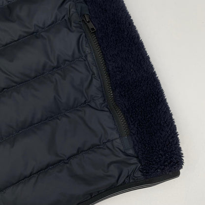 CANADA GOOSE カナダグース ネイビー 7015M HYBRIDGE FLEECE HOODY/ハイブリッジフリースフーディー 切替ダウンジャケット ジャケット