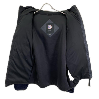 CANADA GOOSE カナダグース ネイビー 7015M HYBRIDGE FLEECE HOODY/ハイブリッジフリースフーディー 切替ダウンジャケット ジャケット
