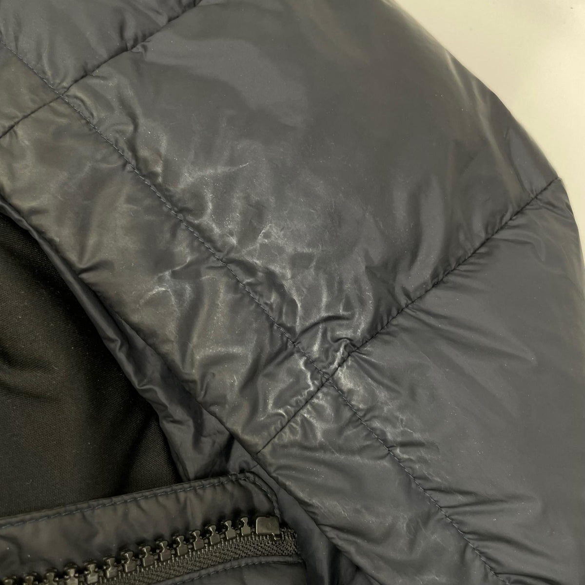 CANADA GOOSE カナダグース ネイビー 7015M HYBRIDGE FLEECE HOODY/ハイブリッジフリースフーディー 切替ダウンジャケット ジャケット