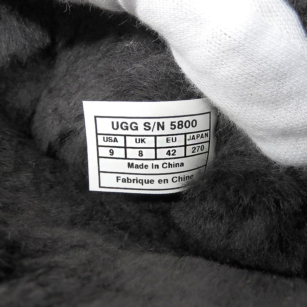 UGG アグ 美品 クラシックショートブーツ シューズ メンズ ブラウン 9 5800 シューズ
