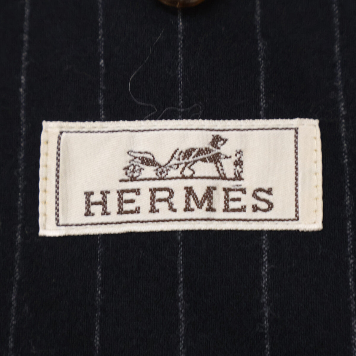 HERMES エルメス 【美品/国内正規】ストライプ 2Bテーラードジャケット ジャケット