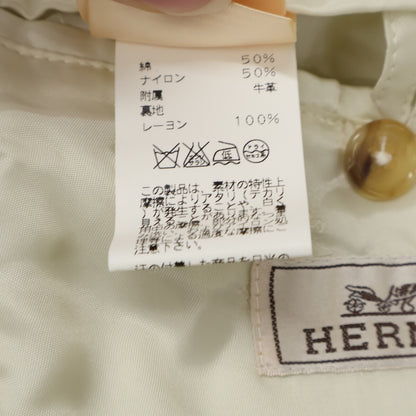 HERMES エルメス 【国内正規】コットンｘナイロン ジップアップ ジャケット ジャケット