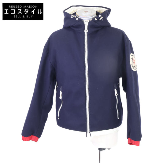 MONCLER モンクレール ｘAMI ALEXANDRE MATTIUSSI アミ アレクサンドル マテュッシ JEREMIE ウール アームロゴワッペン フーディダウンジャケット ジャケット