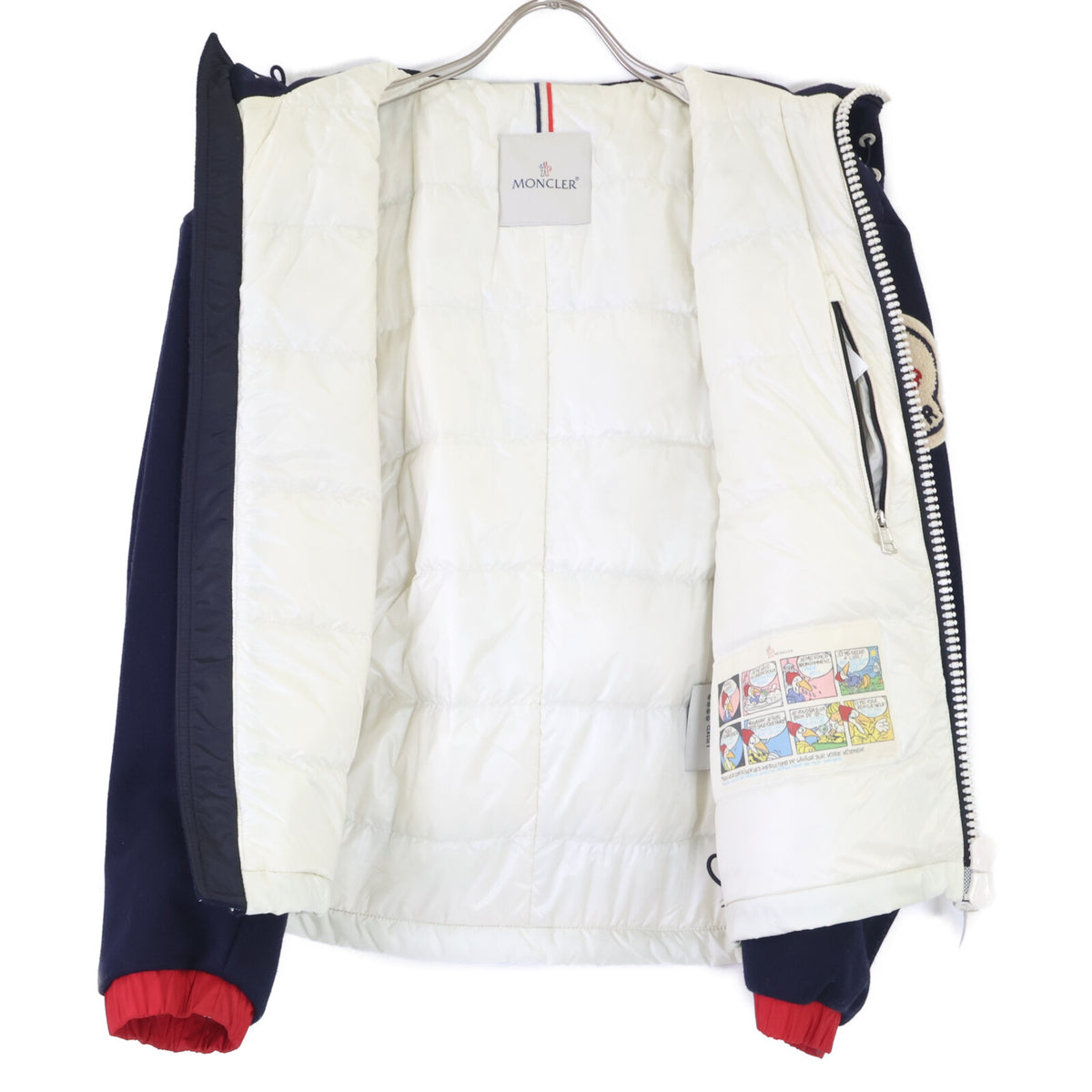 MONCLER モンクレール ｘAMI ALEXANDRE MATTIUSSI アミ アレクサンドル マテュッシ JEREMIE ウール アームロゴワッペン フーディダウンジャケット ジャケット