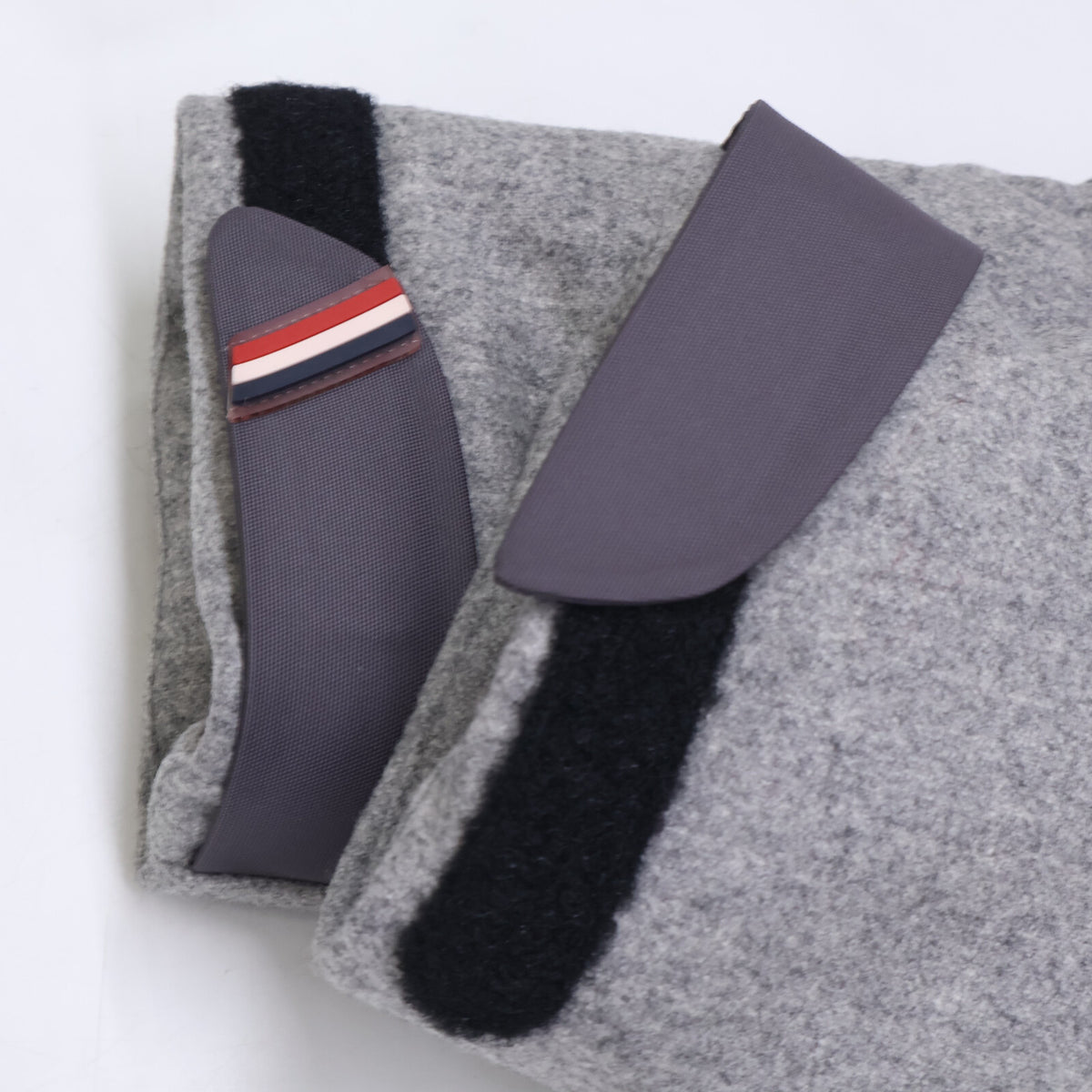 MONCLER モンクレール GRENOBLE グルノーブル COLMIANE ナイロン/ウール切替 ファー付フーディダウンジャケット ジャケット