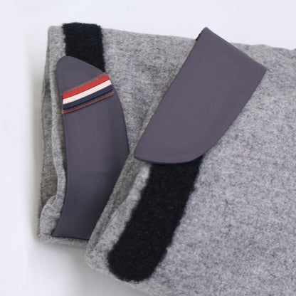 MONCLER モンクレール GRENOBLE グルノーブル COLMIANE ナイロン/ウール切替 ファー付フーディダウンジャケット ジャケット