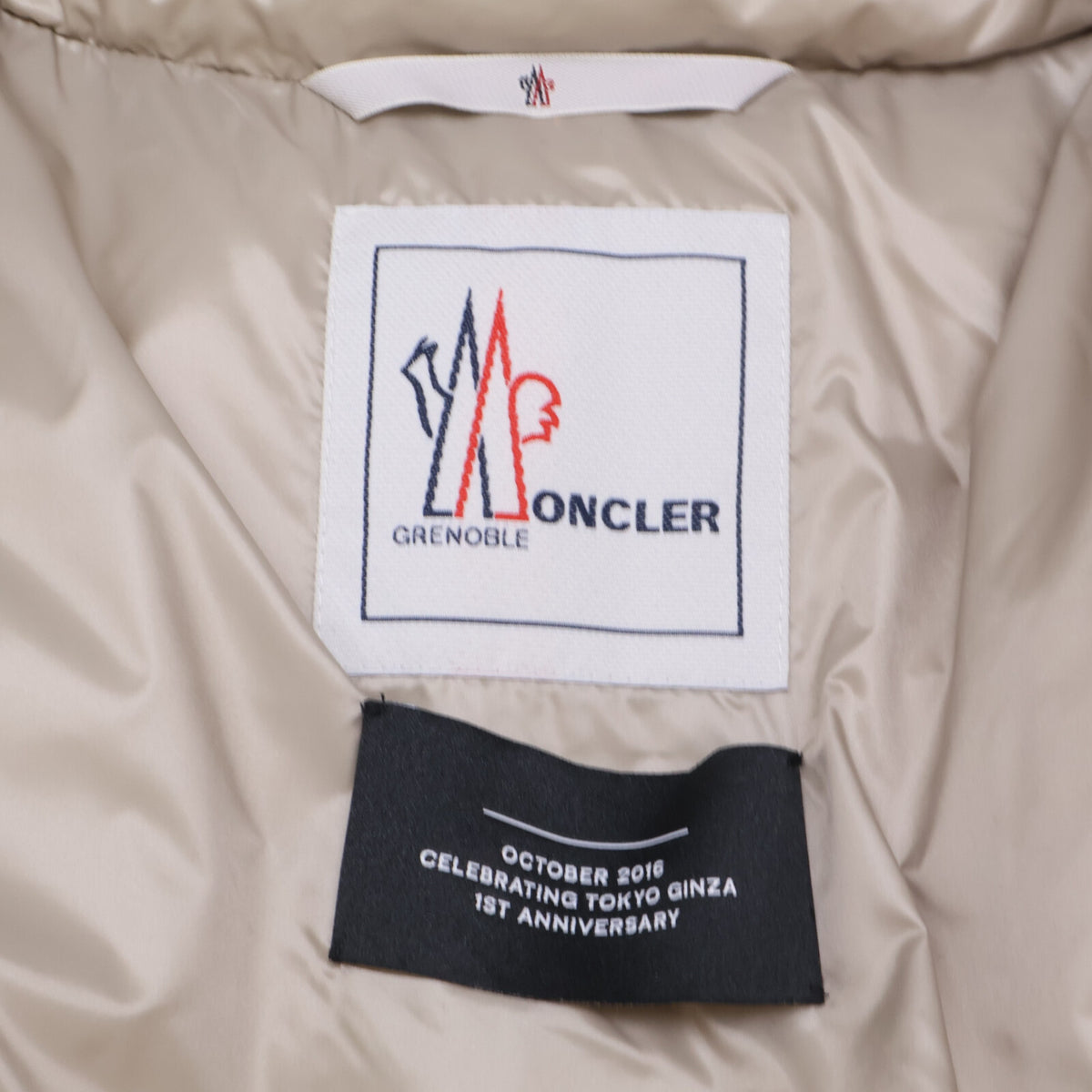 MONCLER モンクレール GRENOBLE グルノーブル COLMIANE ナイロン/ウール切替 ファー付フーディダウンジャケット ジャケット