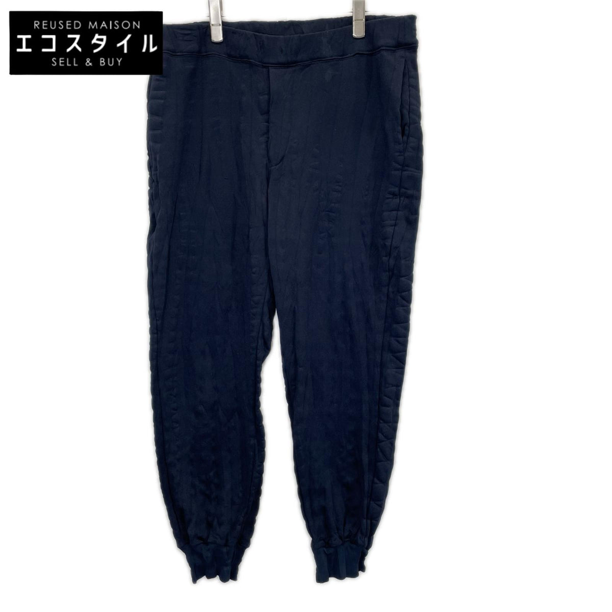 ISSEY MIYAKE MEN イッセイミヤケメン ME61JF146 ネイビー ポリコットン絞りジャージパンツ ボトムス