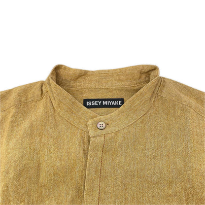 ISSEY MIYAKE MEN イッセイミヤケメン ME13FJ130 コットン バンドカラー長袖シャツ トップス
