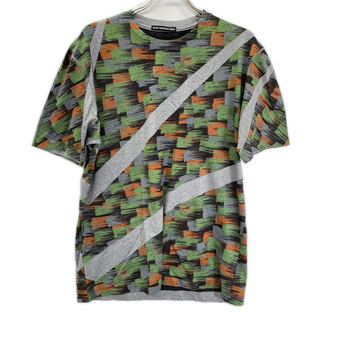 ISSEY MIYAKE MEN イッセイミヤケメン ME21JK448 総柄プリーツ Tシャツ トップス