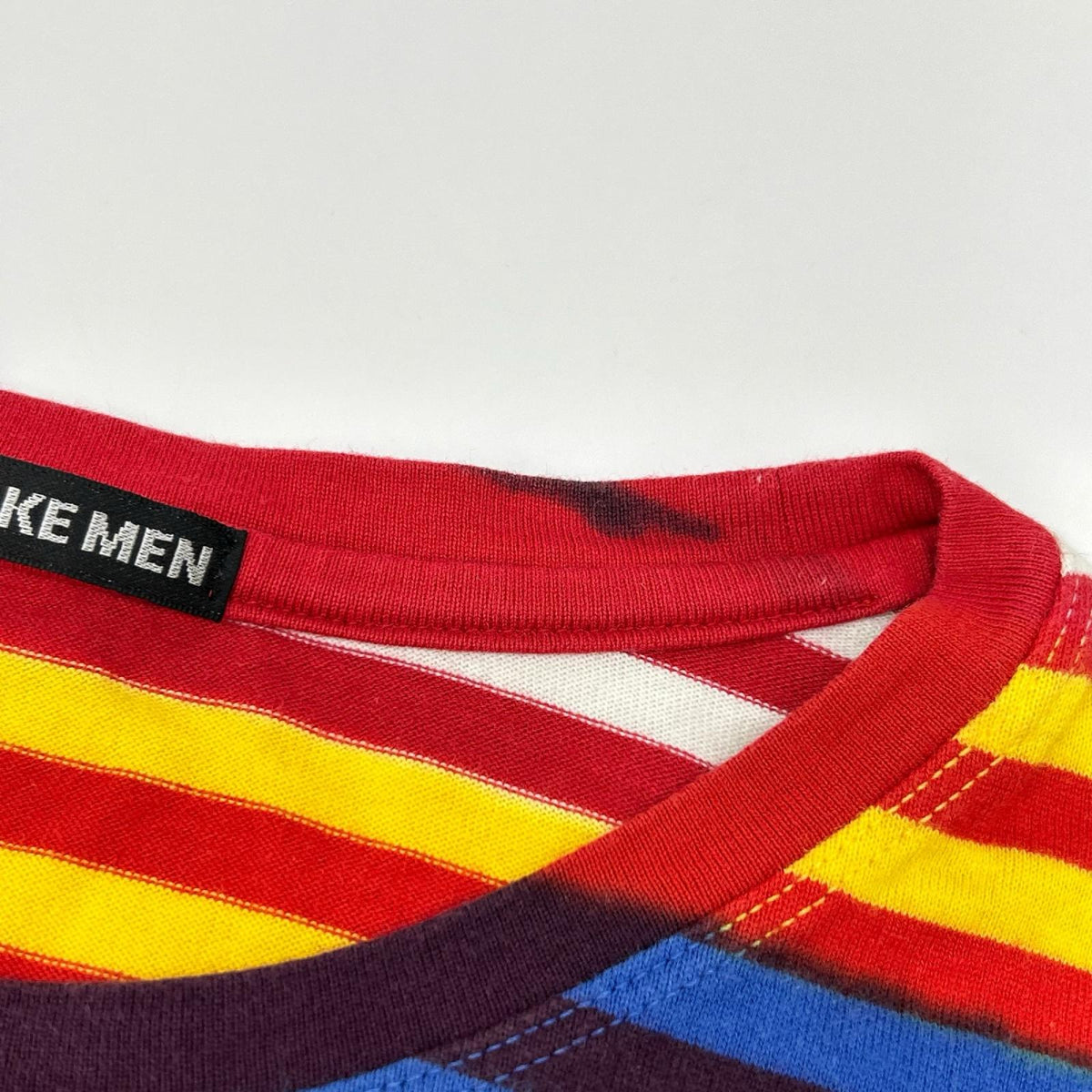 ISSEY MIYAKE MEN イッセイミヤケメン 15AW マルチカラー ME53JK195 ボーダープリント コットンTシャツ トップス