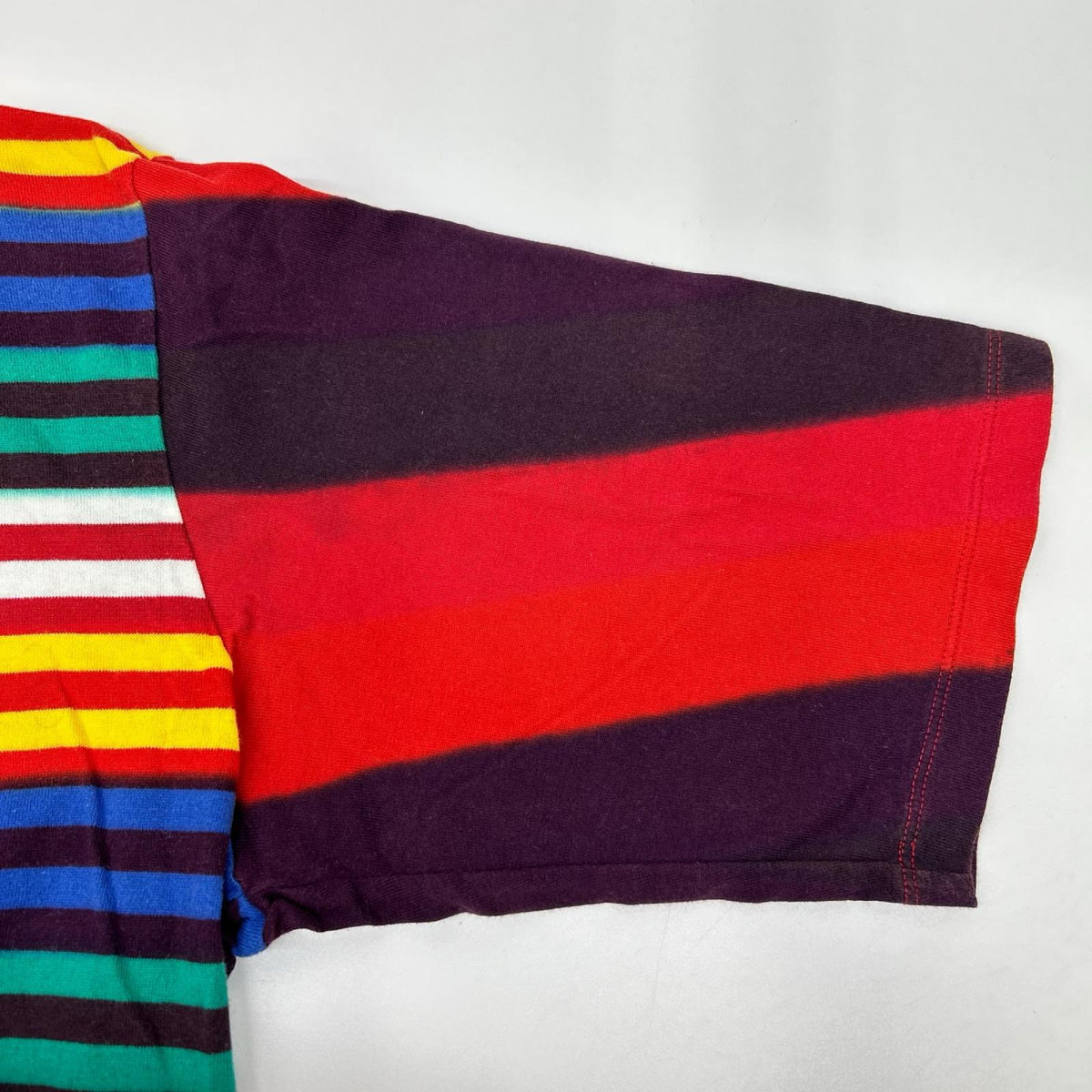 ISSEY MIYAKE MEN イッセイミヤケメン 15AW マルチカラー ME53JK195 ボーダープリント コットンTシャツ トップス