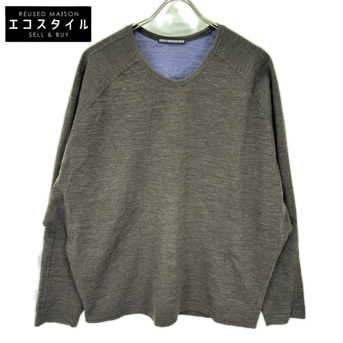 ISSEY MIYAKE MEN イッセイミヤケメン 12AW ME23JK404 バイカラー 長袖シャツ トップス