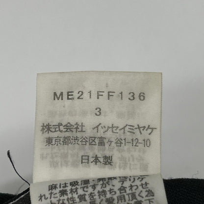 ISSEY MIYAKE MEN イッセイミヤケメン 12SS ME21FF136 特殊染めリネンイージーパンツ ボトムス