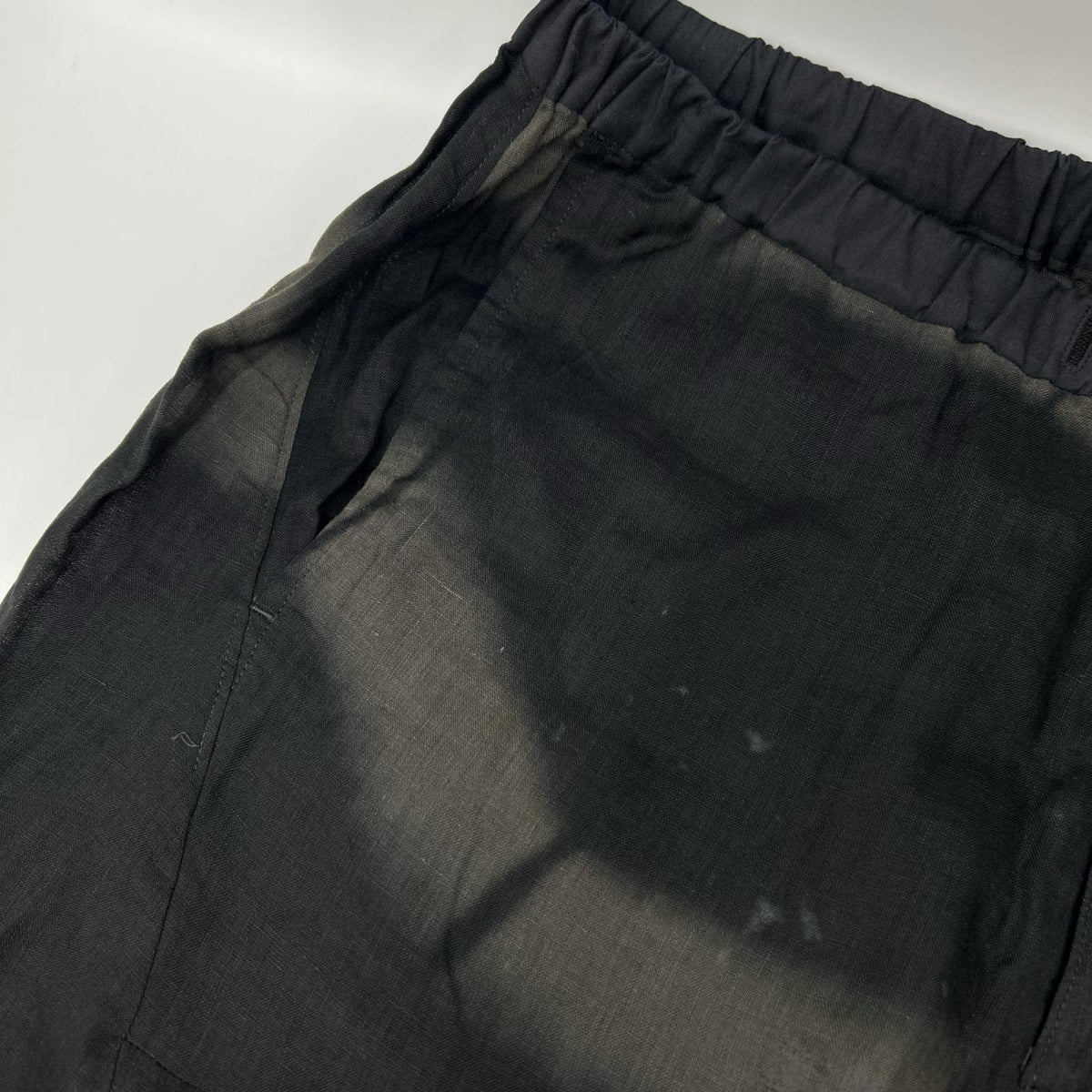 ISSEY MIYAKE MEN イッセイミヤケメン 12SS ME21FF136 特殊染めリネンイージーパンツ ボトムス