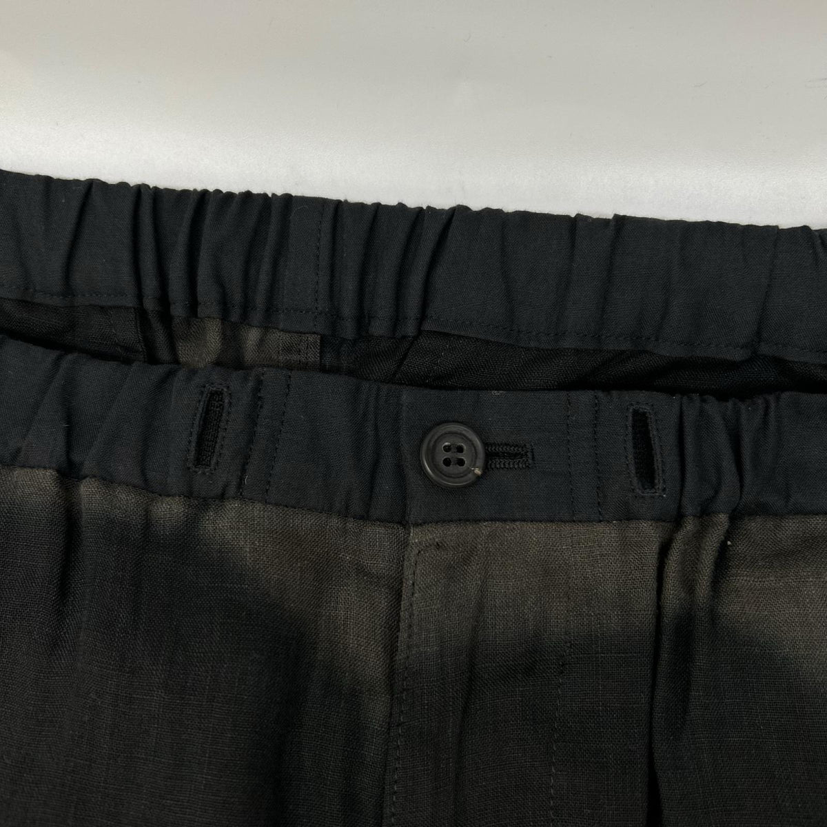ISSEY MIYAKE MEN イッセイミヤケメン 12SS ME21FF136 特殊染めリネンイージーパンツ ボトムス