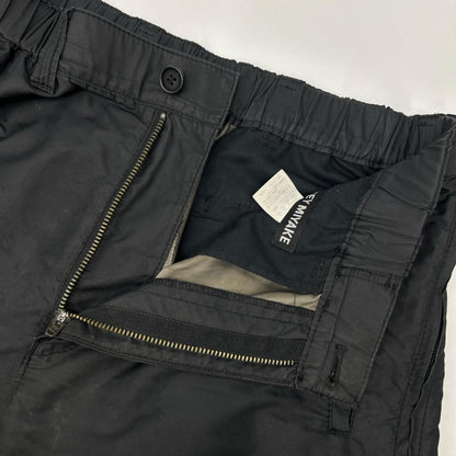 ISSEY MIYAKE MEN イッセイミヤケメン 11AW ME13FF132 ブラック ナイロン サイドジップボトムス ボトムス