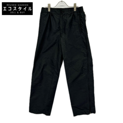 ISSEY MIYAKE MEN イッセイミヤケメン 11AW ME13FF132 ブラック ナイロン サイドジップボトムス ボトムス