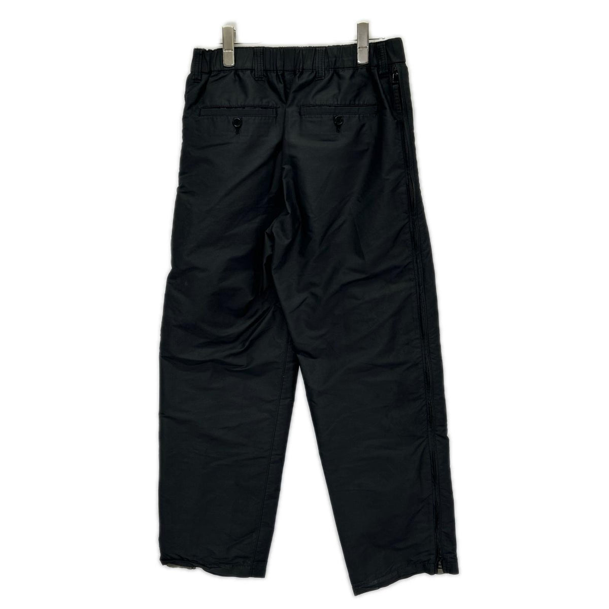 ISSEY MIYAKE MEN イッセイミヤケメン 11AW ME13FF132 ブラック ナイロン サイドジップボトムス ボトムス