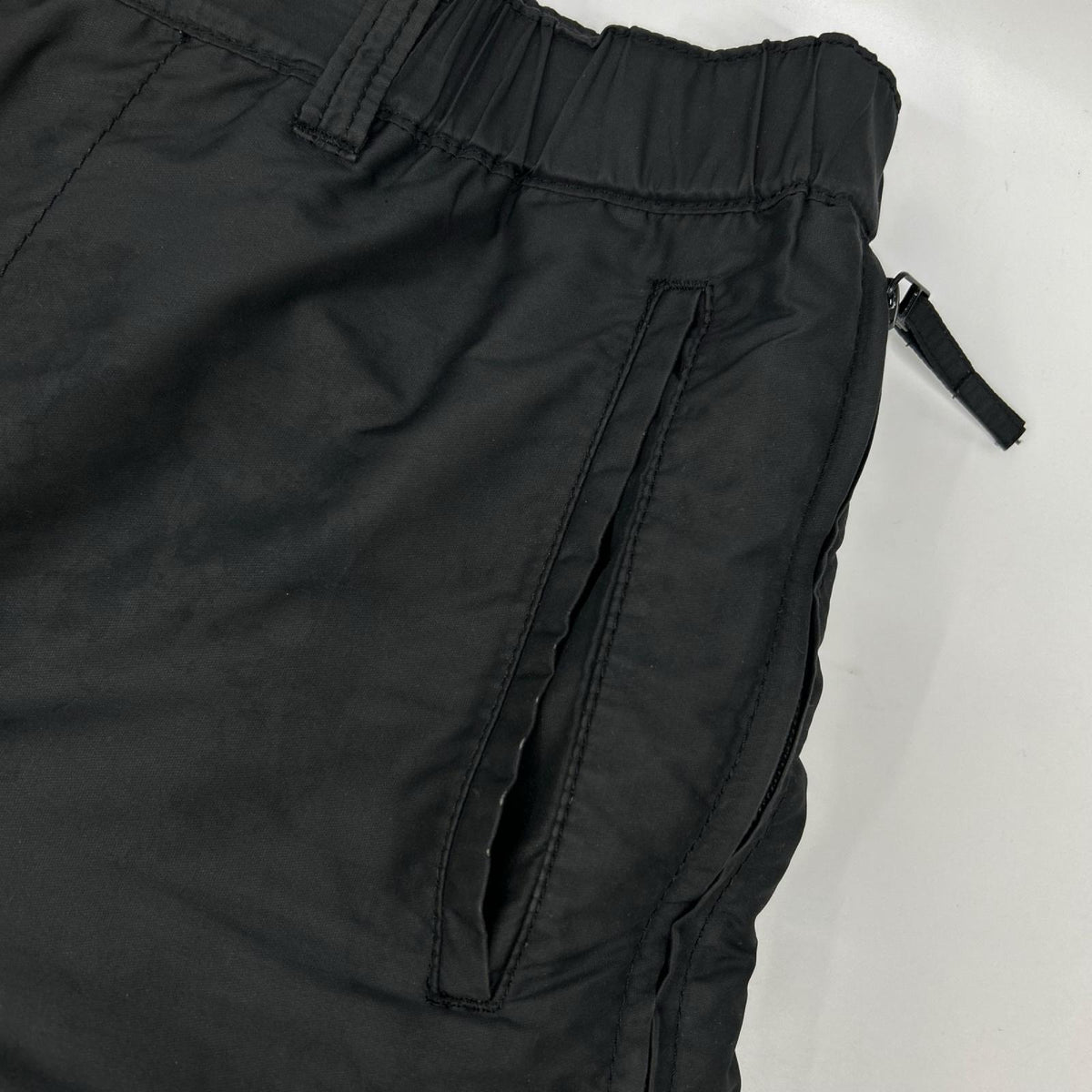 ISSEY MIYAKE MEN イッセイミヤケメン 11AW ME13FF132 ブラック ナイロン サイドジップボトムス ボトムス