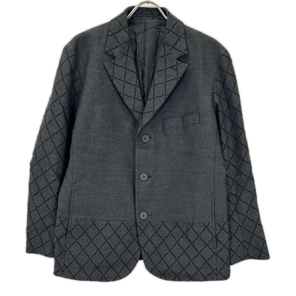 ISSEY MIYAKE MEN イッセイミヤケメン 13AW ME33FD210 グレー 袖切り替え テーラードジャケット ジャケット