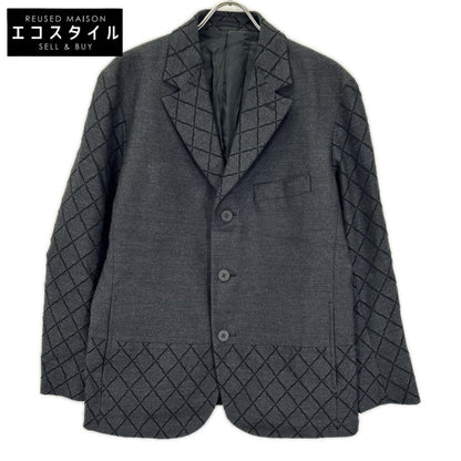 ISSEY MIYAKE MEN イッセイミヤケメン 13AW ME33FD210 グレー 袖切り替え テーラードジャケット ジャケット